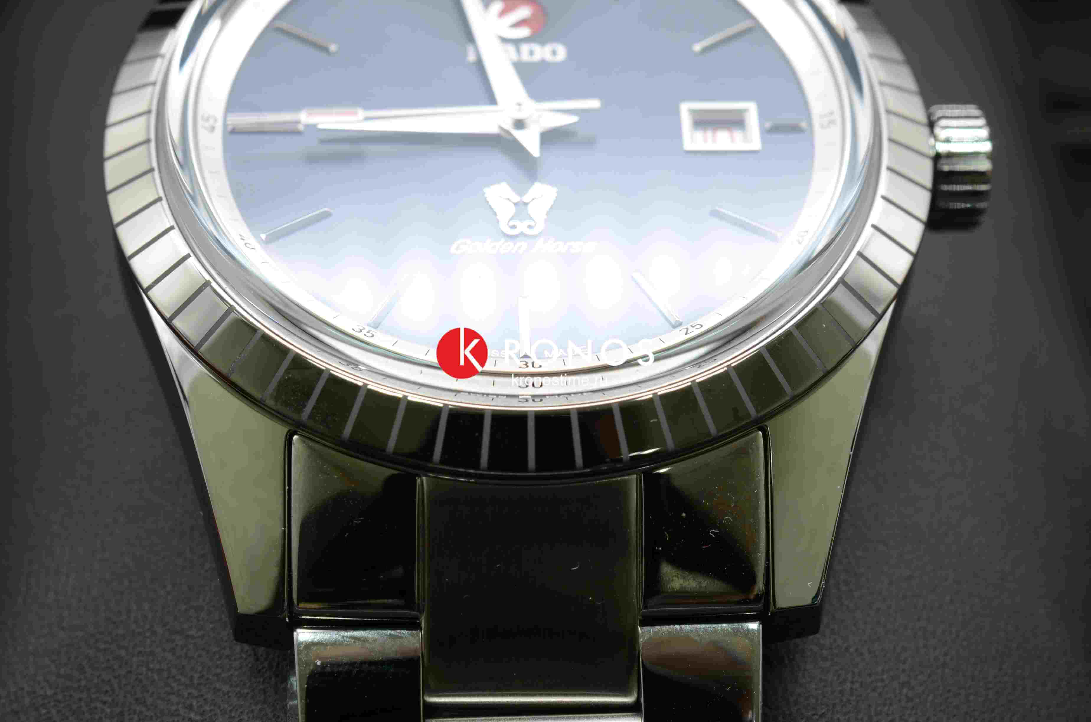 Rado Rado Golden Horse Automatic R33101204 механические мужские часы часы крупный план синий циферблата